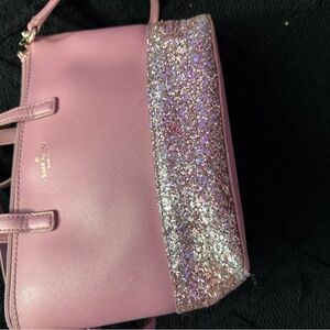 Kate Spade Pink and Glitter Satchel